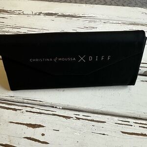 Christina Moussa x DIFF Black Sunglasses Case